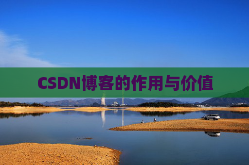 CSDN博客的作用与价值